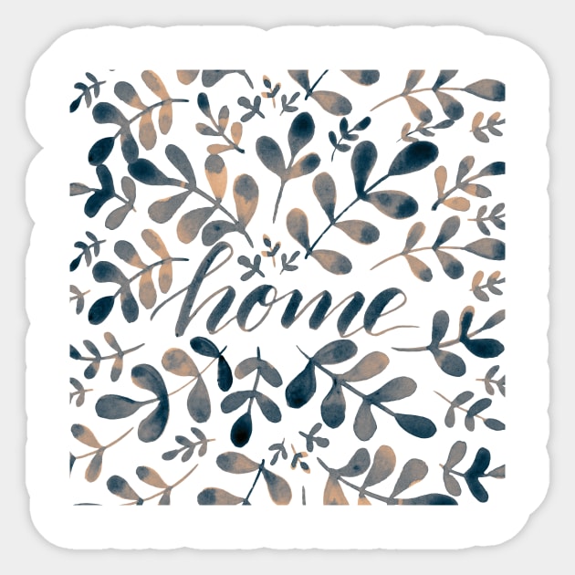 Watercolor home foliage - neutral Sticker by wackapacka